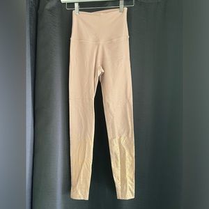 Beyond Yoga Ombré Blush Pink/ Rose Gold Leggings XS